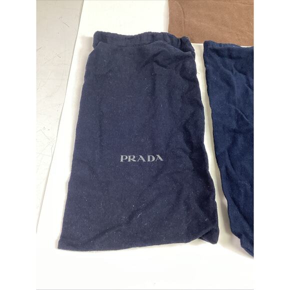 Goyard Fleece Drawstring Bag, 2 Prada Fleece Blue Bags & Dries Van Noten Bag - Picture 6 of 13